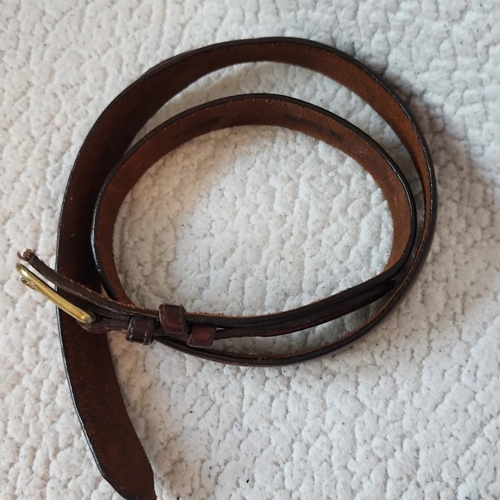 Cabela's Geuine Tooled Leather Western Cowboy Belt Size 34 Gorpcore Ranch Rodeo